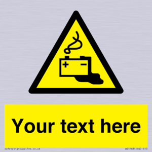 Custom Battery Charging Sign